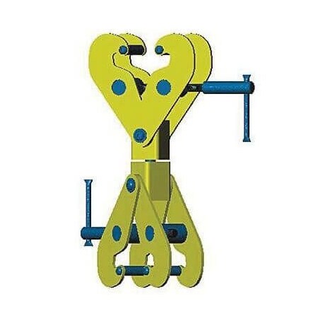Cm Camlok Sc922T Sc Series Twin Beam Clamp, 4400 Lb Load, 3 To 814 In Jaw SC922
